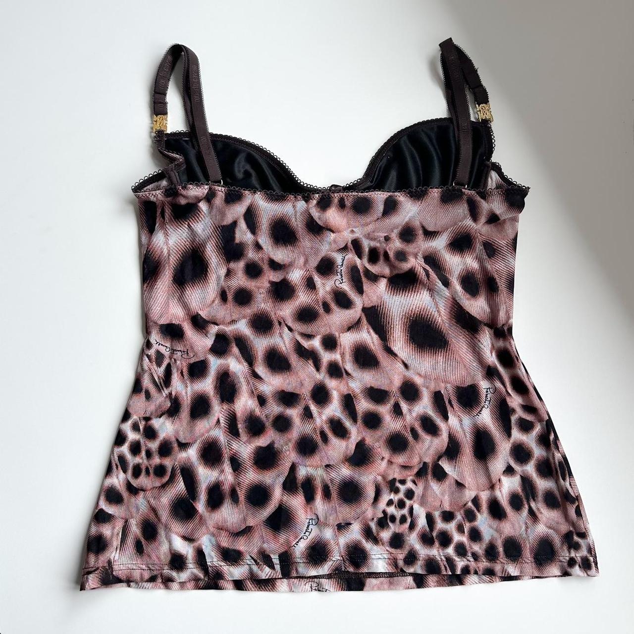 Roberto Cavalli Animal Print Cami Top