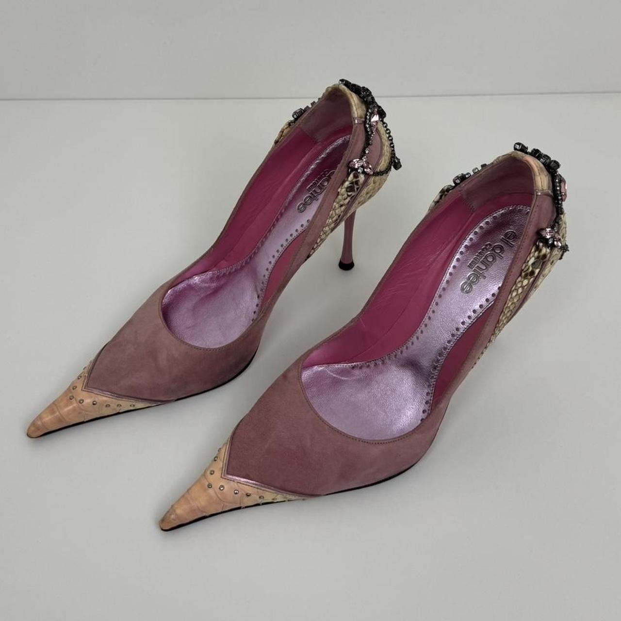 El Dantes Pink Pointed Heels