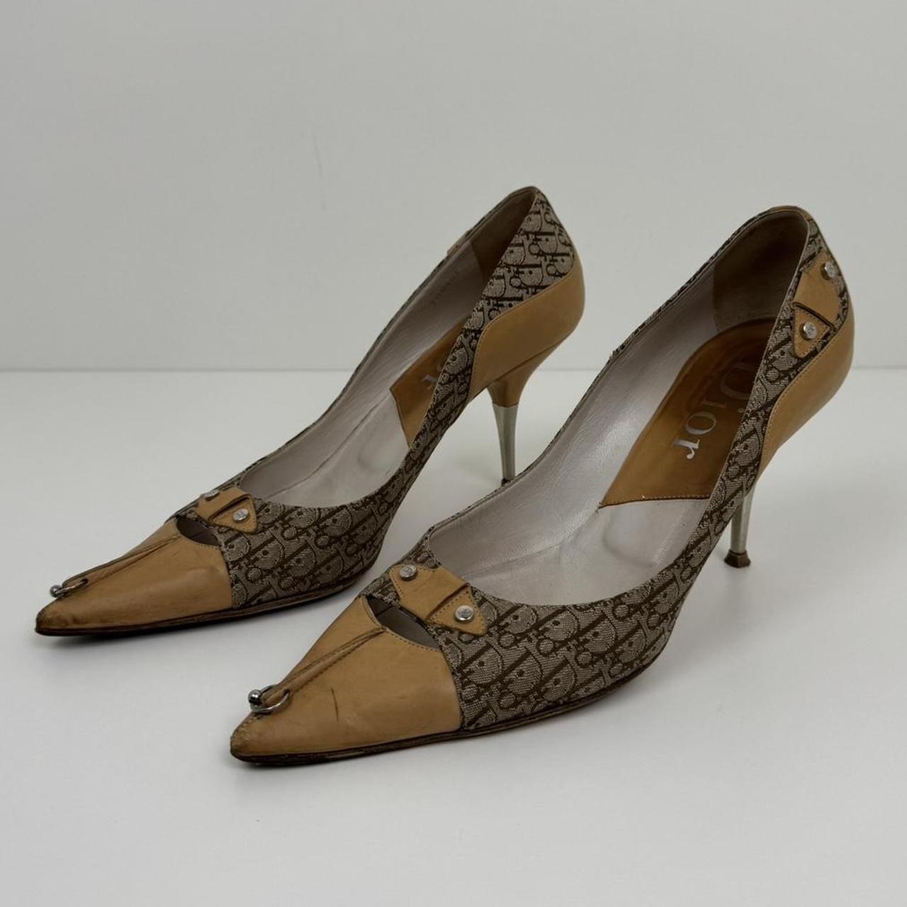Dior Heels with Logo Embroidery