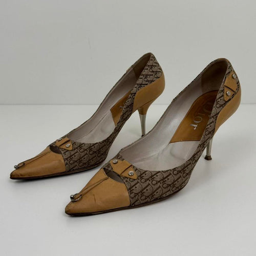 Dior Heels with Logo Embroidery