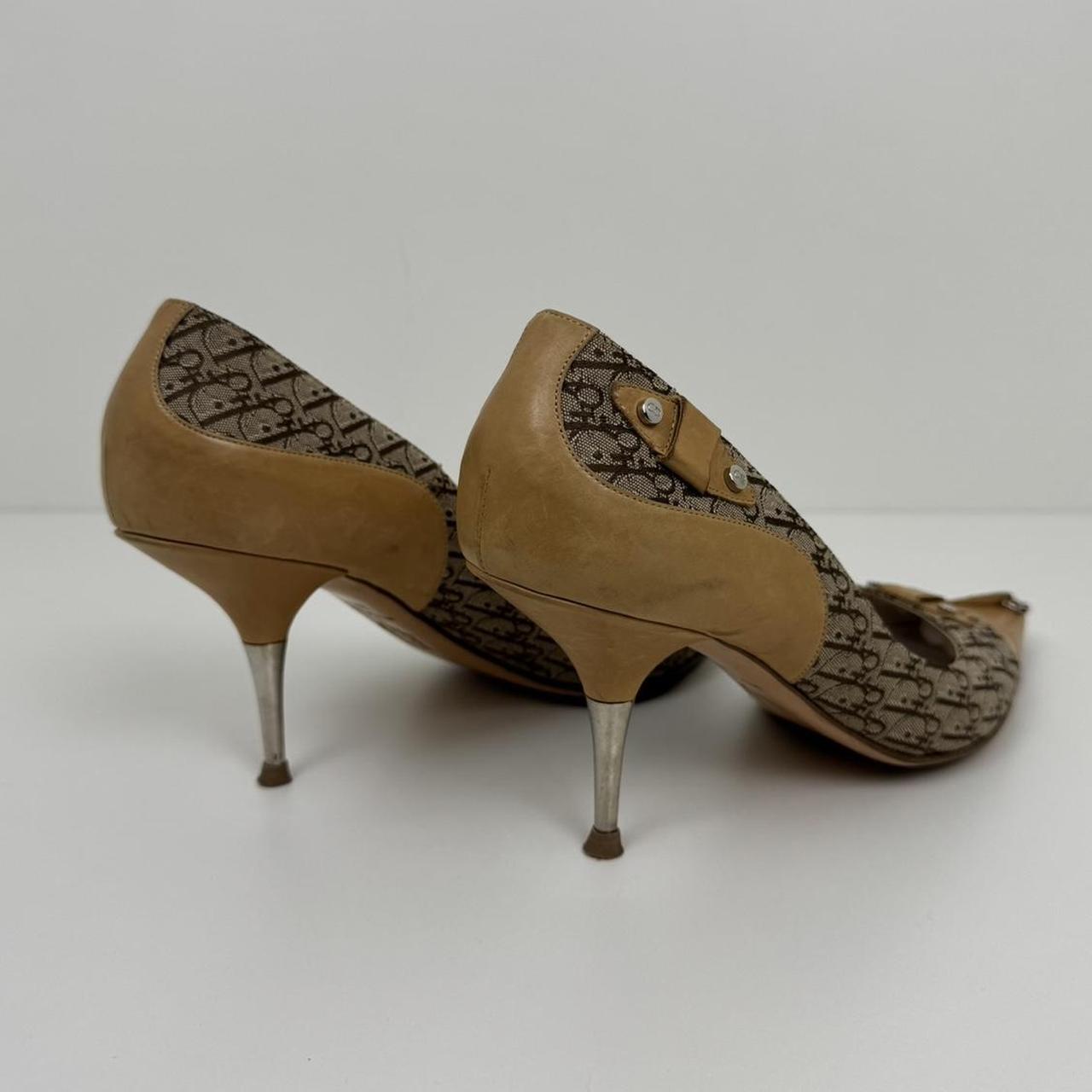 Dior Heels with Logo Embroidery