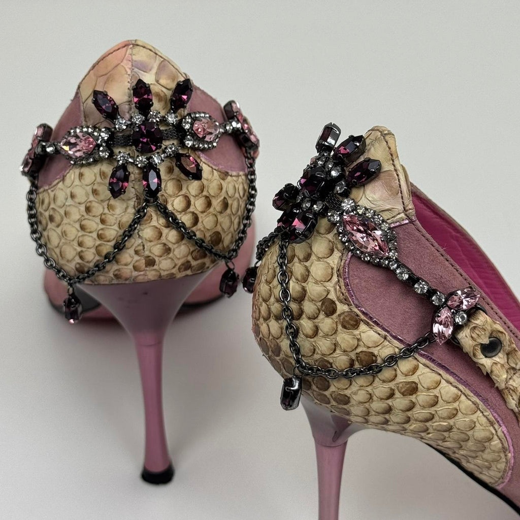 El Dantes Pink Pointed Heels