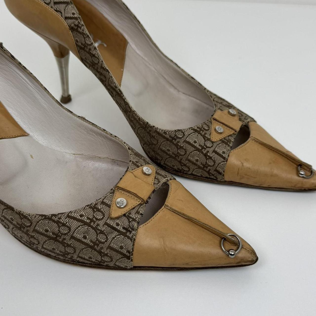Dior Heels with Logo Embroidery