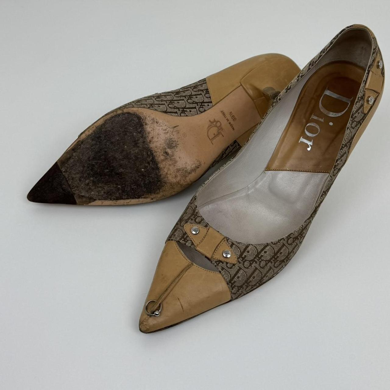 Dior Heels with Logo Embroidery