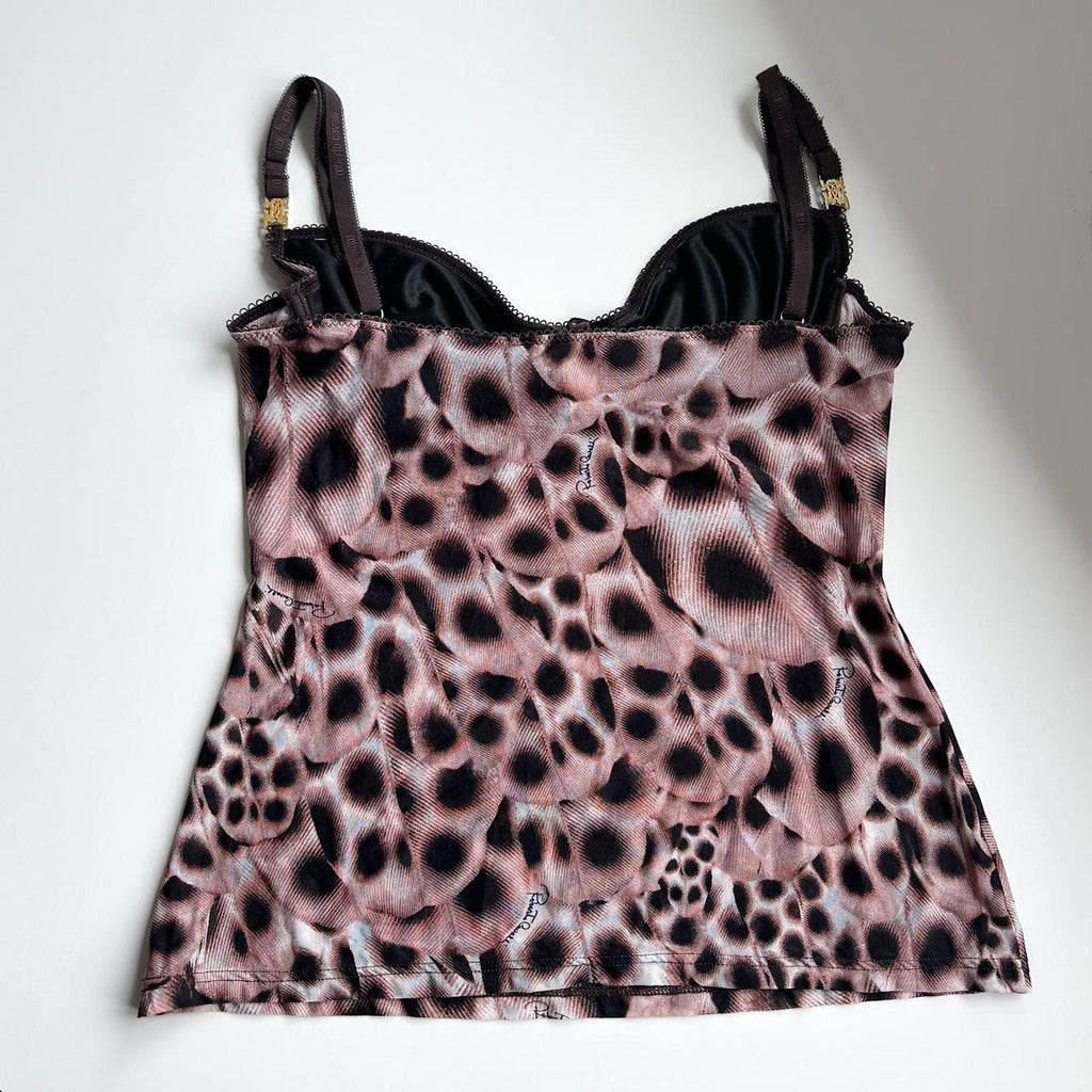 Roberto Cavalli Animal Print Cami Top