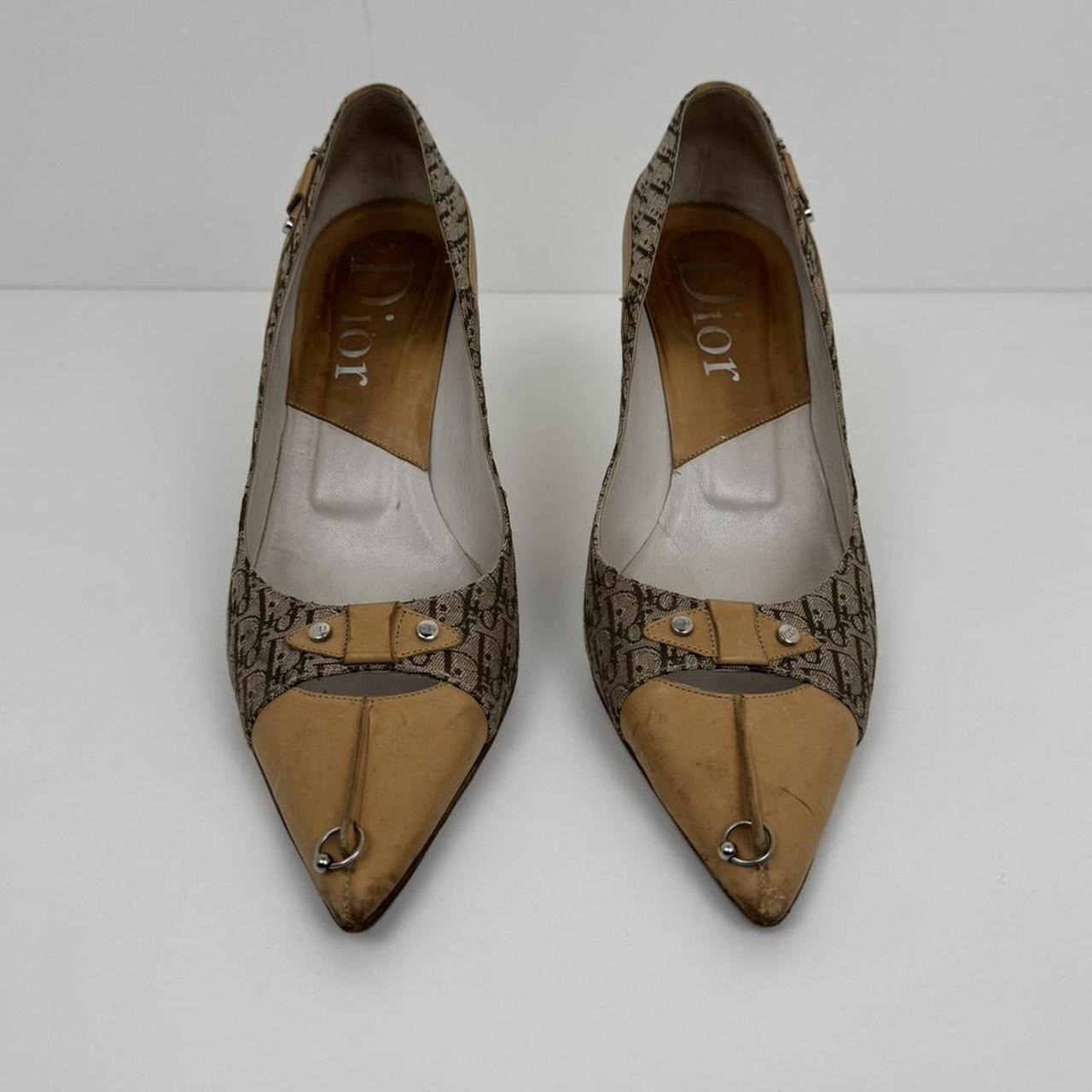 Dior Heels with Logo Embroidery